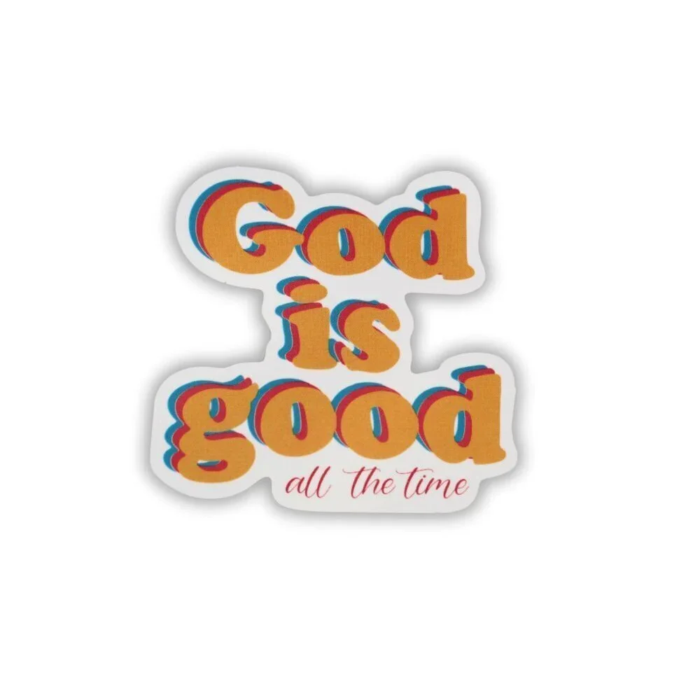 Sticker Religious Christian Bible Verse God Is Good